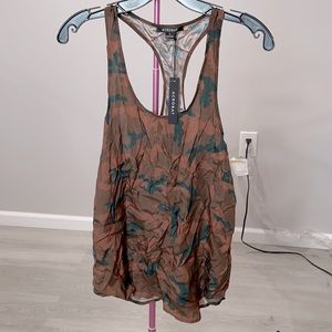 NWT Acrobat 100% silk tank size S